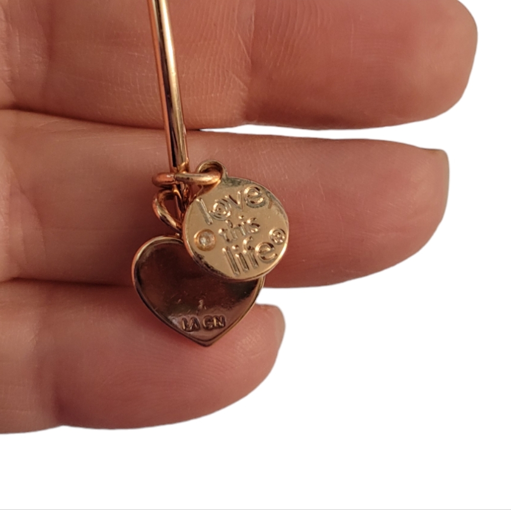 Bangle Bracelets Alex And Ani Set Of 7 Rose Gold - Picture 6 of 9
